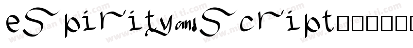 espirity script字体转换